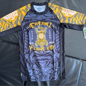 Tatami Men's Rashguard - Black and Yellow